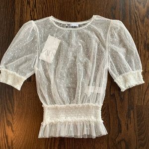 Zara Sheer Top